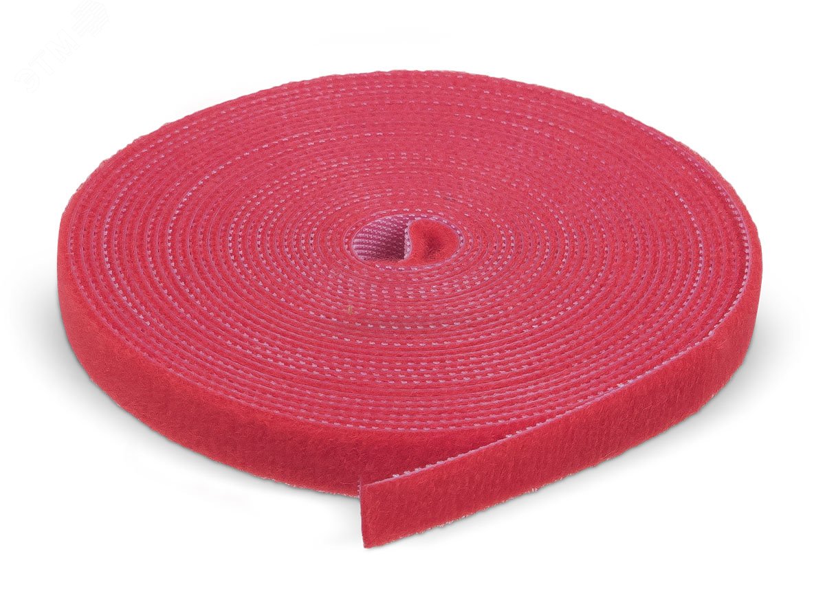 Изображение товара Лента Velcro (липучка) 9 мм x 5 м красная для организации кабелей