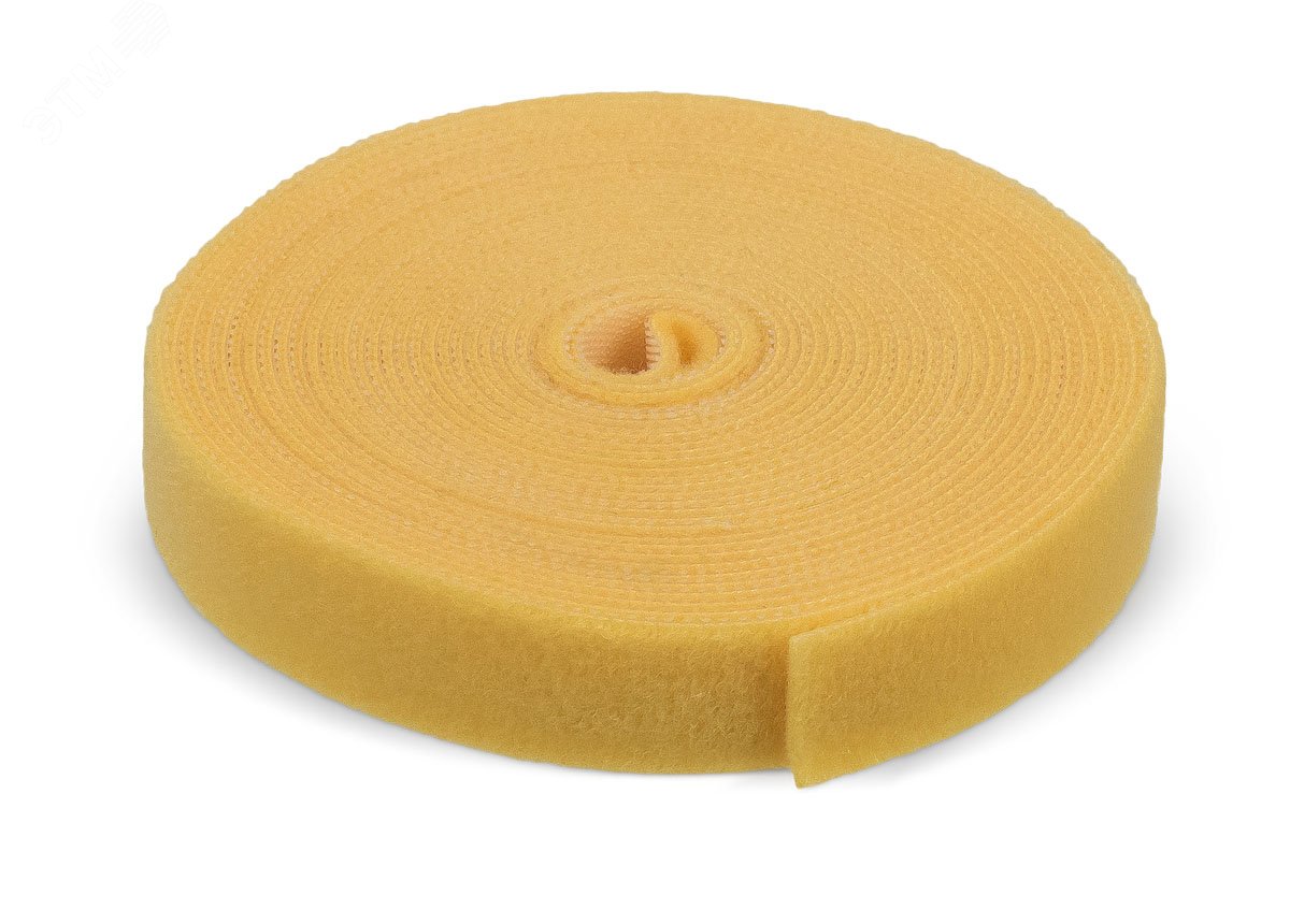 Изображение товара Лента Velcro в рулоне 16 мм 5 м желтая клейкая для организации кабелей