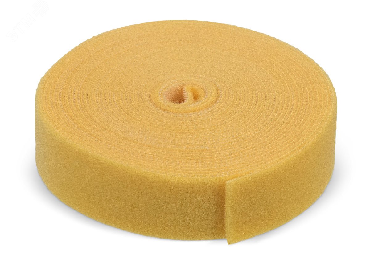 Изображение товара Лента (липучка) в рулоне, ширина 25 мм, длина 5 м, желтая (шт)