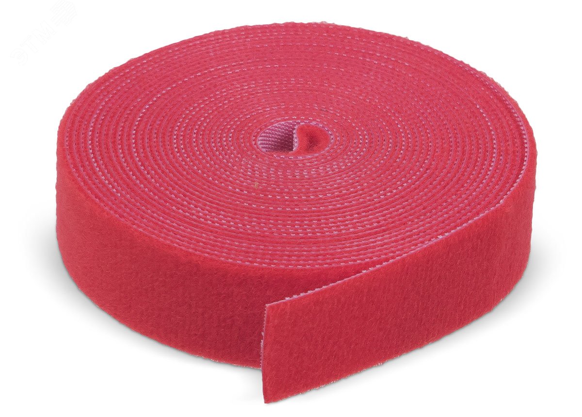 Изображение товара Лента Velcro в рулоне шириной 25 мм длиной 5 м красная для кабельной организации