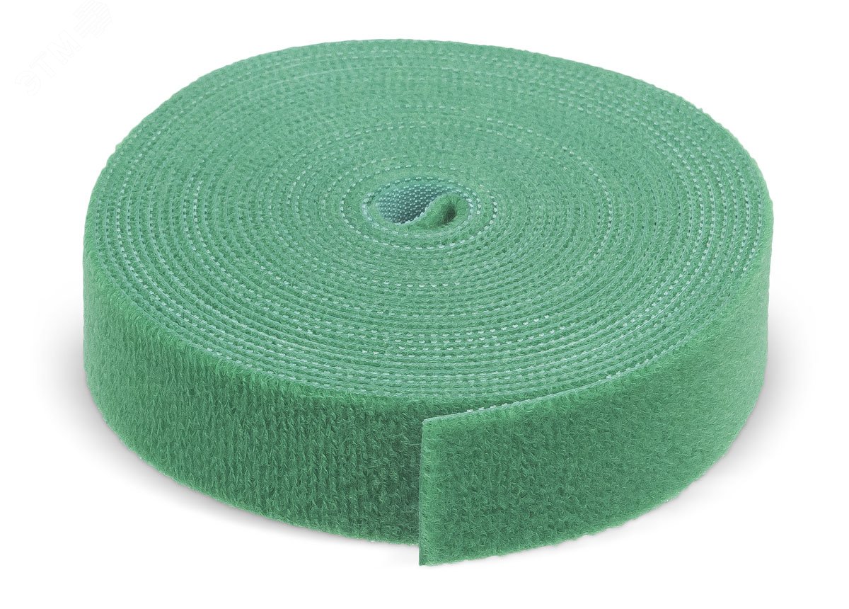 Изображение товара Лента Velcro в рулоне 25 мм для организации кабелей, 5 м, зеленая