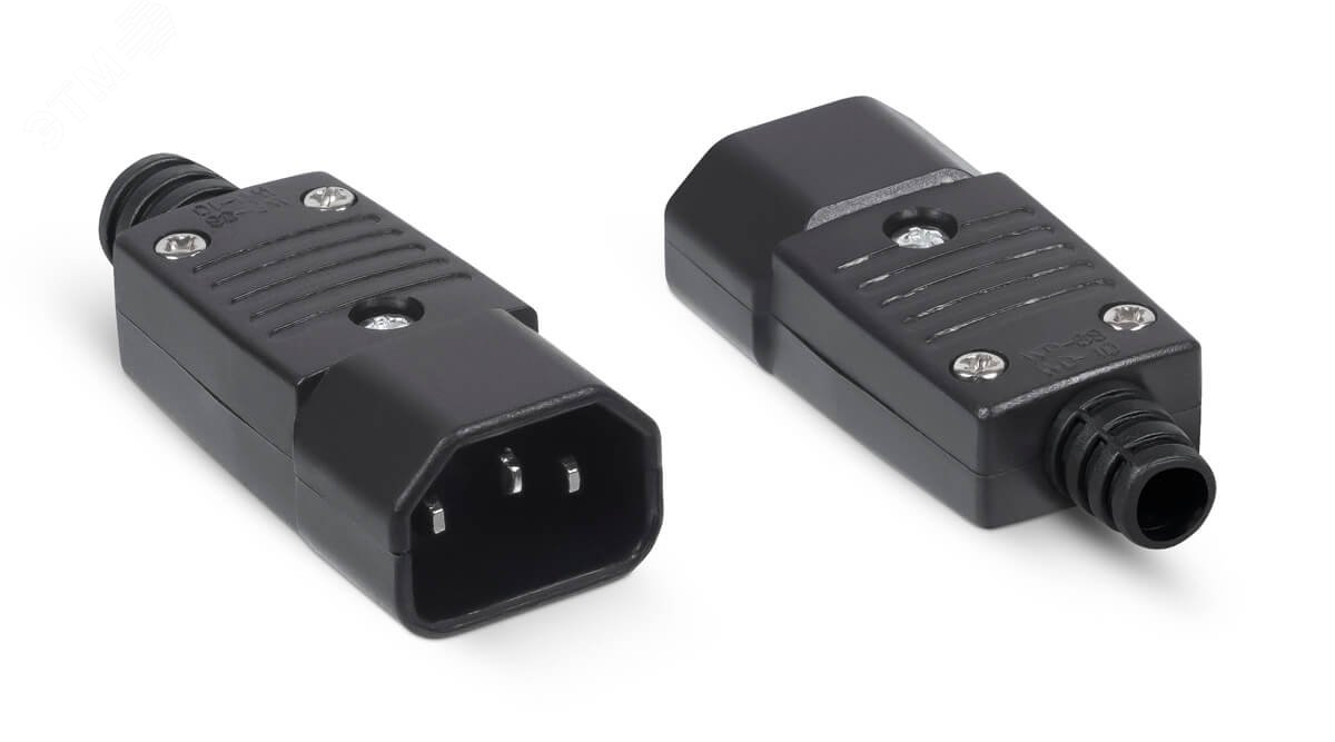 Изображение товара Вилка C14 разборная 10А 250V черная Cabeus