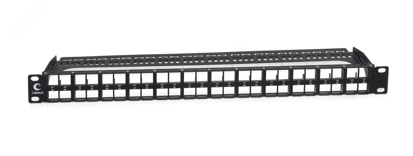 Изображение товара Модульная патч-панель 19' 48 портов Cabeus для телеком шкафов