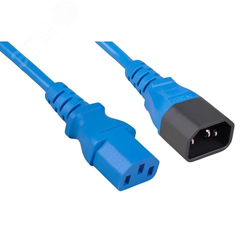 Изображение товара Кабель питания монитор-компьютер C13 - C14 (3x1.5), синий, 1.8 м (шт)