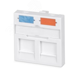 Изображение товара Вставка 45x45 (Mosaic) для 2 модулей формата Keystone Jack (шт)