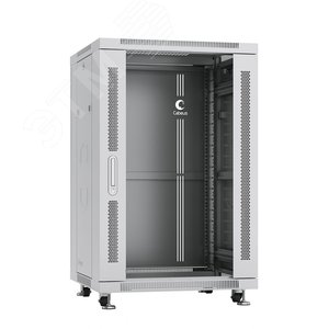 Шкаф монтажный телекоммуникационный 19дюймов напольный для распределительного и серверного оборудования 18U SH-05C-18U60/60 Cabeus