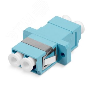 Соединитель проходной LC-LC duplex, мм-OM3(для многомодового кабеля), корпус пластмассовый (SC Adapter Simplex dimension)