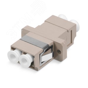 Соединитель проходной LC-LC duplex, мм(для многомодового кабеля), корпус пластмассовый (SC Adapter Simplex dimension)
