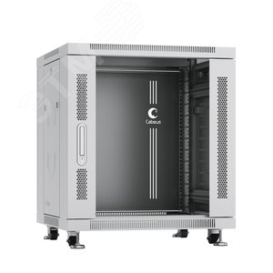 Шкаф монтажный телекоммуникационный 19дюймов напольный для распределительного и серверного оборудования 12U SH-05C-12U60/60 Cabeus