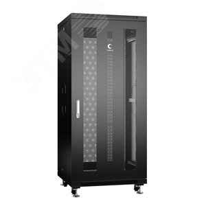 Изображение товара Шкаф монтажный телекоммуникационный 19дюймов напольный для распределительного и серверного оборудования 27U (шт)