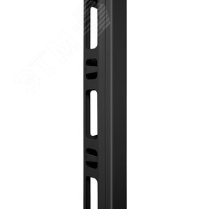 Органайзер кабельный вертикальный в шкаф 42U, металлический, цвет черный (RAL 9004)