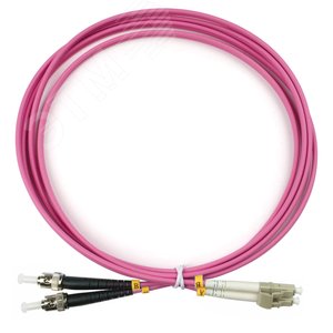 Изображение товара Патч-корд оптический duplex 2м LC-ST 50/125MM OM4 LSZH (шт)