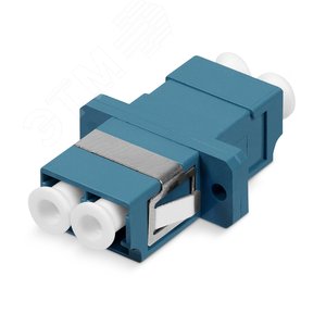 Соединитель проходной LC-LC duplex, SM(для одномодового кабеля), корпус пластмассовый (SC Adapter Simplex dimension) DLC-DLC-SM Cabeus