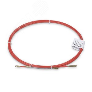 Устройство для протяжки кабеля в стояках и трубах межэтажных конструкций мини УЗК в бухте, 5м (диаметр стеклопрутка 6 мм)