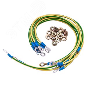 Набор кабелей заземления (30см - 6 шт, 40см- 2шт, гайка с фланцем - 16 шт)