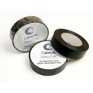 Изображение товара Лента изоляционная черная 19ммх20мх0.13мм (шт)