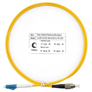 Изображение товара Патч-корд оптический simplex 1м LC-FC 9/125 sm LSZH (шт)
