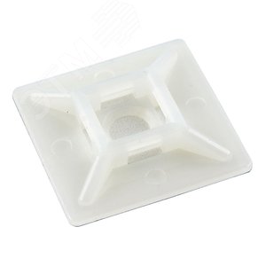 Изображение товара Самоклеящаяся площадка для крепл. стяжек (28x28 мм) (100 шт) (упак)