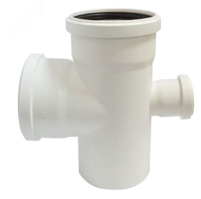 Изображение товара Крестовина 110х110х50 87 град одноплоскостная, для бесшумной канализации (шт)