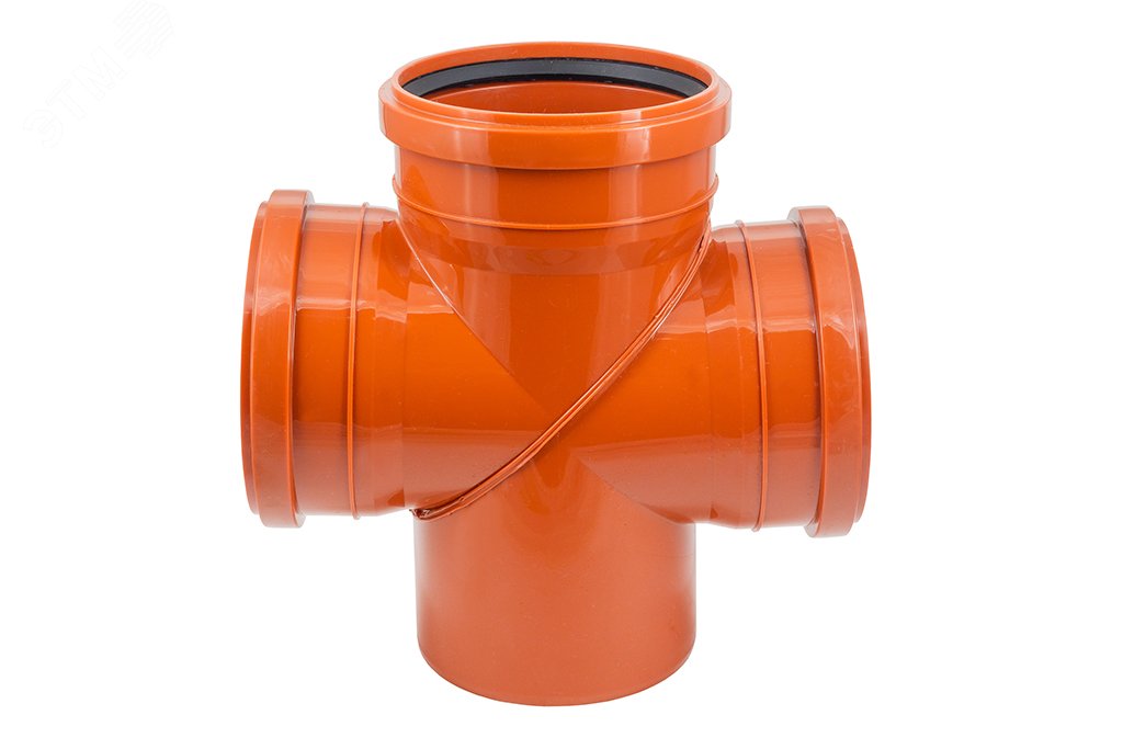 Крестовина 160 87 град., для наружной канализации