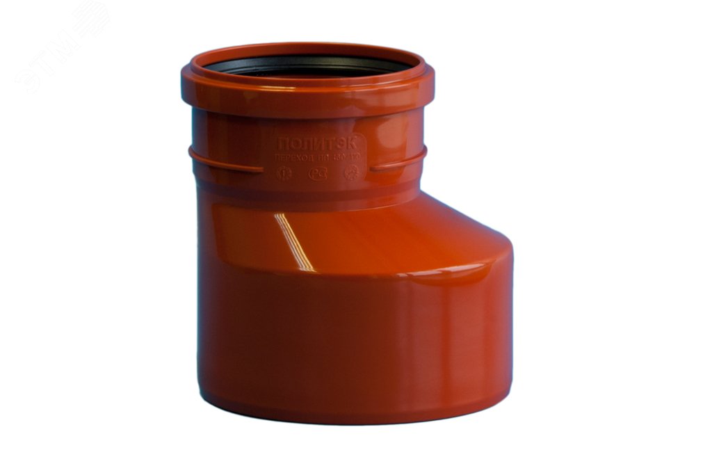 Изображение товара Переход эксцентрический 160х110 мм для наружной канализации Политэк