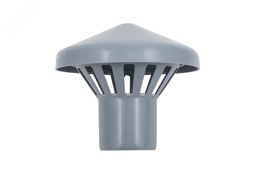 Изображение товара Зонт 110 вентиляционный, для внутренней канализации, серый (шт)