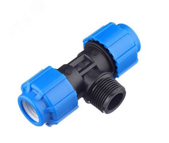 Тройник ПНД компрессионный НР 32x1/2'x32