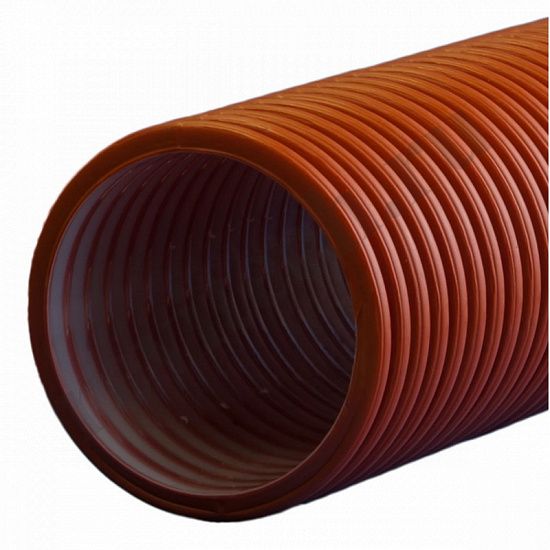 Труба ПЭ гофрированная двухслойная 292/250 SN8 с перфорацией 120гр 3отв - 6м.