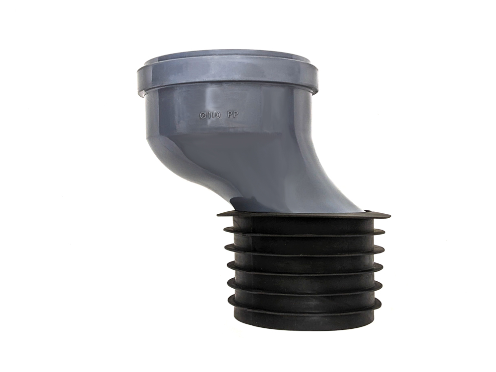 Переход 110x50 эксцентрический, ремонтный со смещением, канализационный