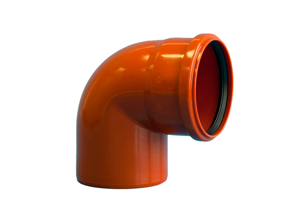 Отвод 200 87 град., SN8 для наружной канализации