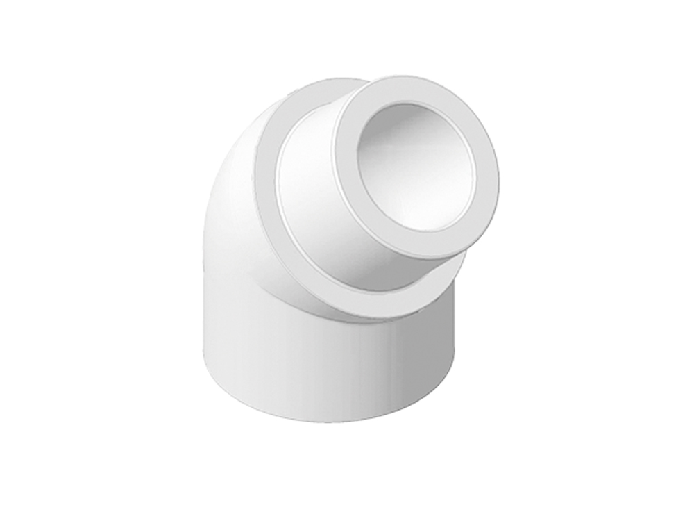 Отвод переходной нар./внутр. 32/45 PPRC (БЕЛЫЕ)