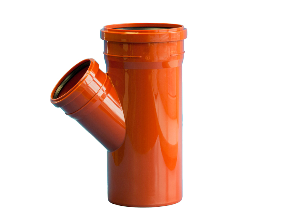 Тройник 200х160 45 град., SN8 для наружной канализации