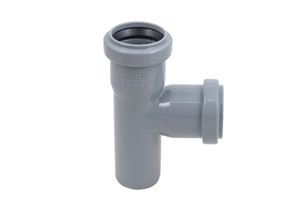 Тройник 50 87 град, канализационный