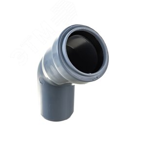Отвод 40 45 град, для внутренней канализации, серый - фото 4