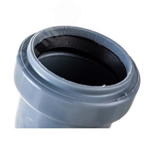 Отвод 40 45 град, для внутренней канализации, серый - фото 5