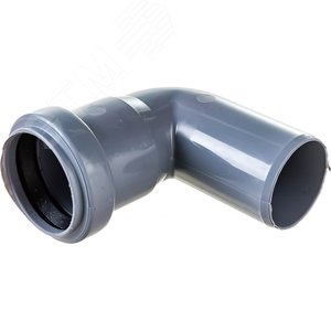 Отвод 40 87 град, для внутренней канализации, серый - фото 3
