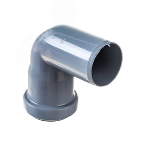 Отвод 40 87 град, для внутренней канализации, серый - фото 4