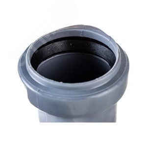 Отвод 40 87 град, для внутренней канализации, серый - фото 5