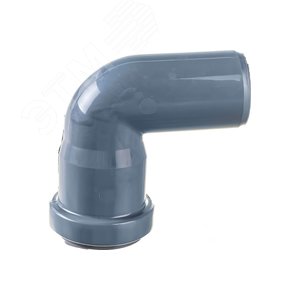 Отвод 40 87 град, для внутренней канализации, серый - фото 2