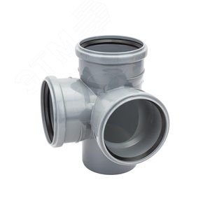 Крестовина 110 87 град двухплоскостная, канализационная - фото 4