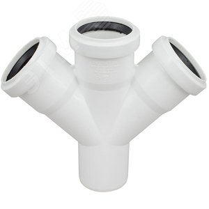 Крестовина 50 45 град одноплоскостная, для бесшумной канализации - фото 2