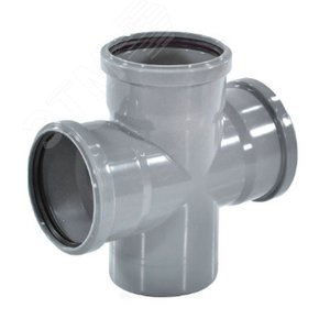 Крестовина 110х50х50 87 град одноплоскостная, канализационная - фото 2