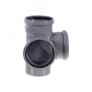 Крестовина 50 87 град одноплоскостная, канализационная - фото 3