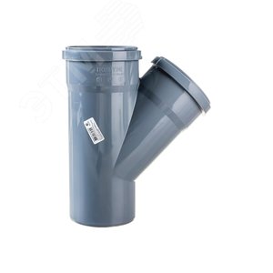 Тройник 110 45 град, канализационный - фото 2