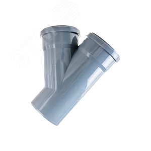 Тройник 110 45 град, канализационный - фото 3