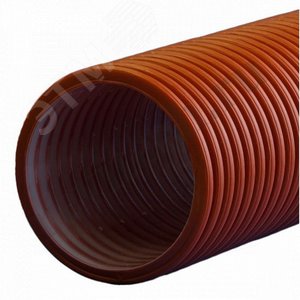 Труба ПЭ гофрированная двухслойная 368/315 SN8 с перфорацией 240гр 5отв - 6м. - фото 1