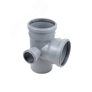 Изображение товара Крестовина 110х110х50 87 град двухплоскостная, правая, канализационная (шт)