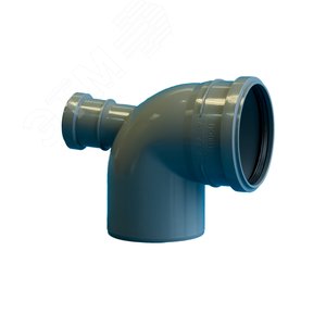 Отвод 110 90 град, с выходом 50 фронтальный - фото 1