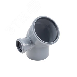 Отвод 110 45 град, с выходом 50 левый - фото 1