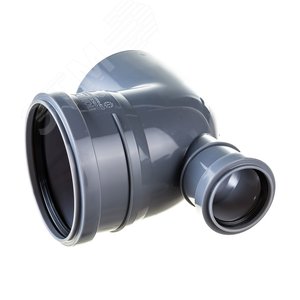 Отвод 110 90 град, с выходом 50 прямой - фото 4